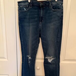 NWT Joes Jeans High Rise Skinny Ankle Flawless Distressed Jeans size 32